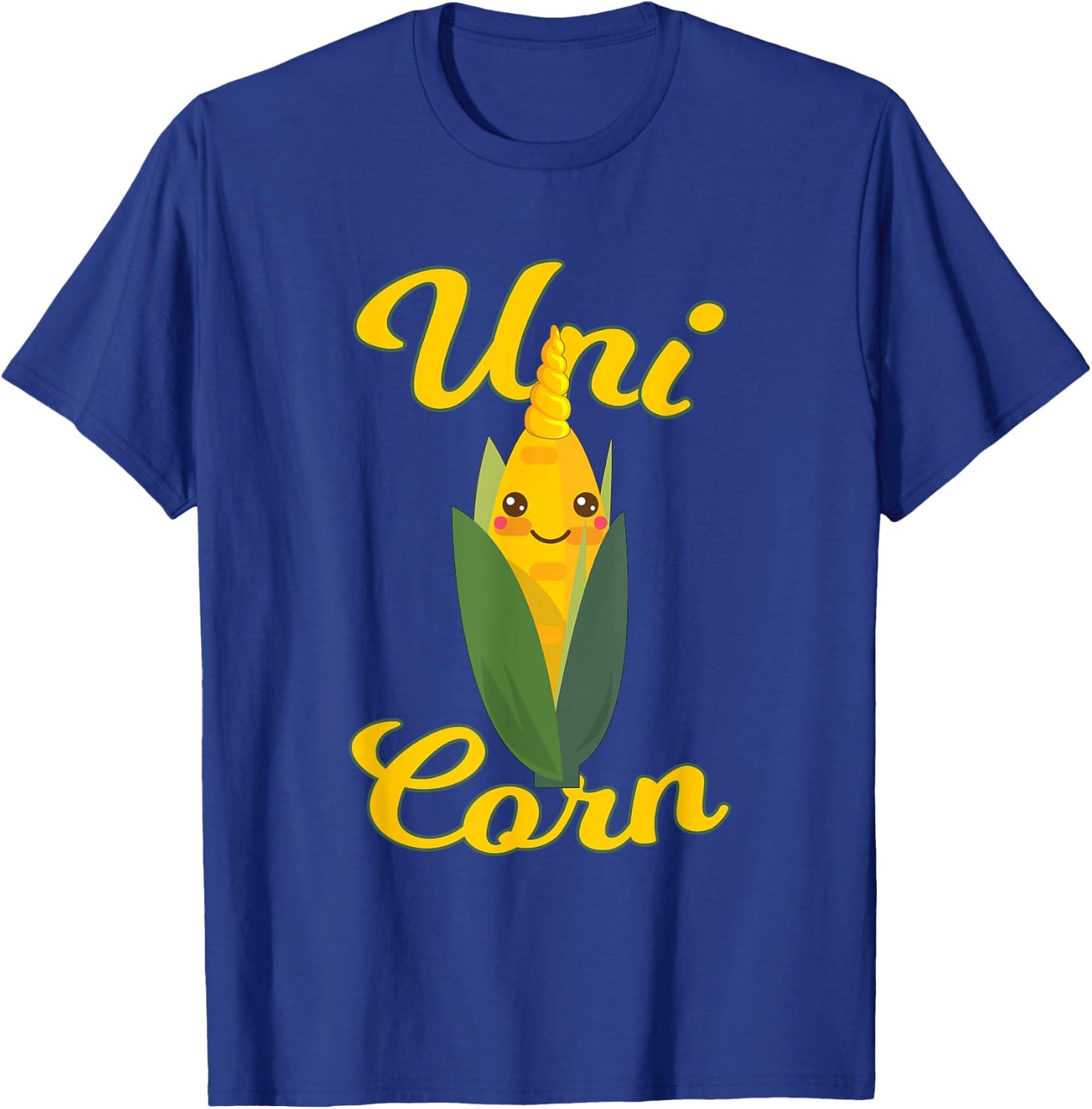 Uni Corn Cob With Horn Veggie Lover Funny Corn Gift T-Shirt - T-Shirt | Royal