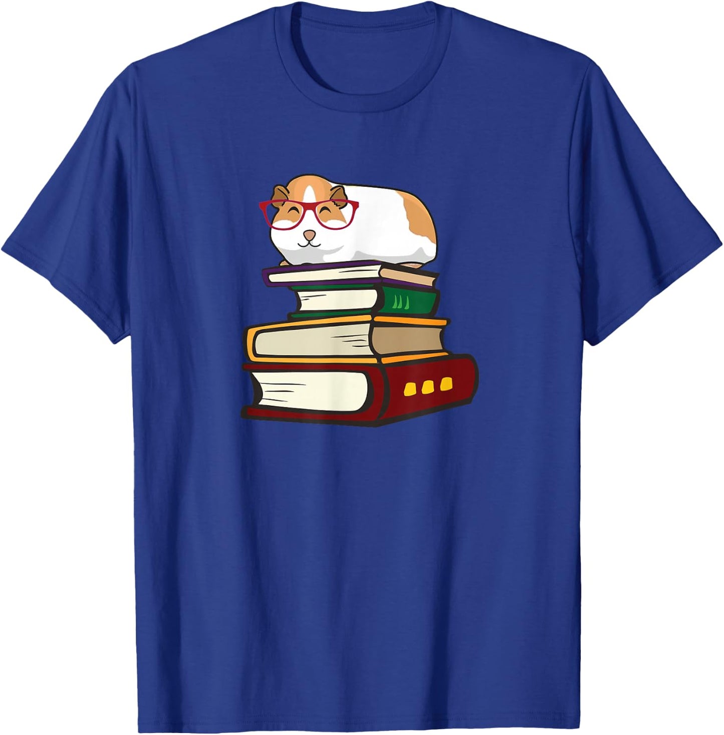 Cute Reading Books Merch Girls & Boys Guinea Pig Lover T-Shirt - T-Shirt | Royal