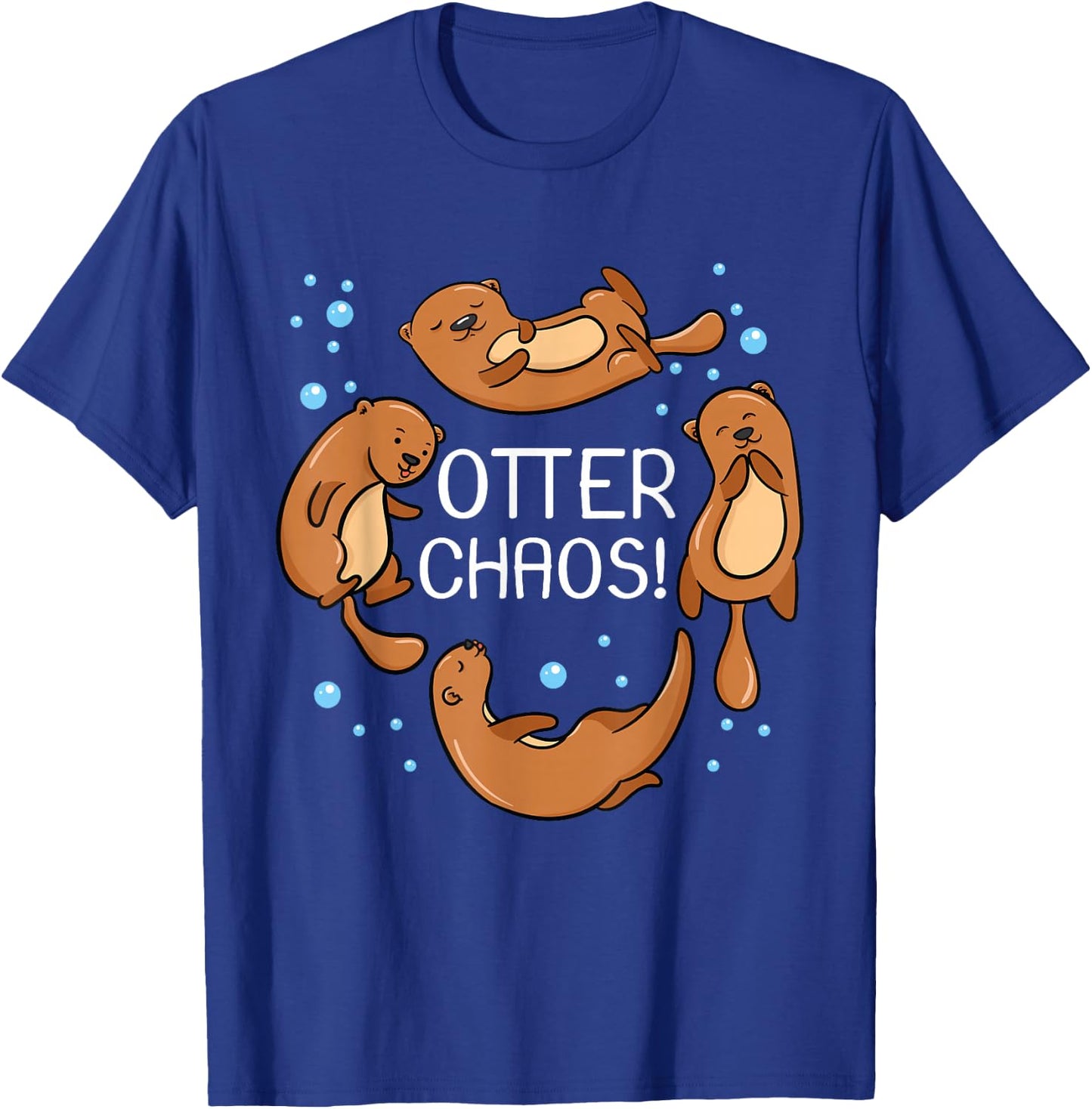Otter Chaos For Kids Cute Sleeping Pajama T-Shirt - T-Shirt | Royal