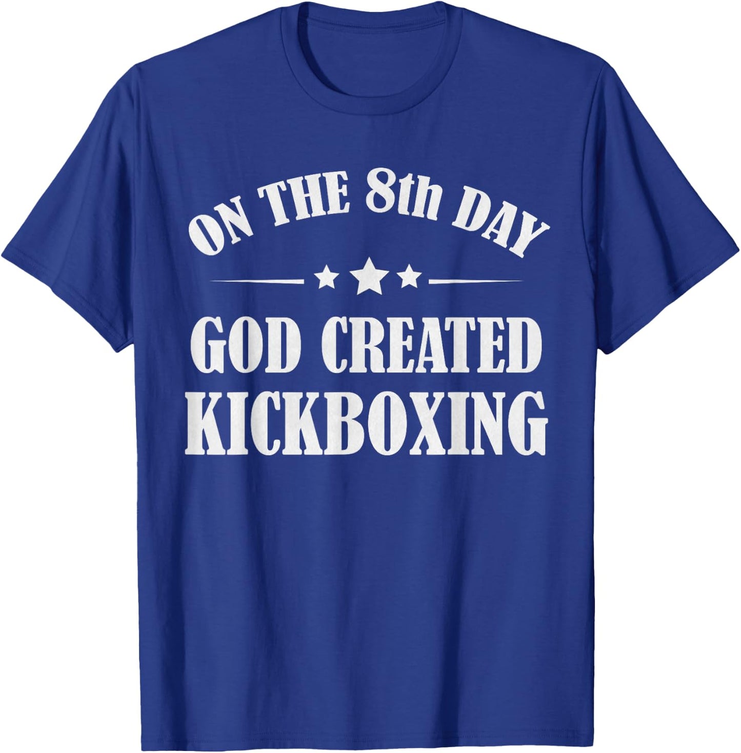 Funny Kickboxing Gift Bible Martial Arts Kick Boxing Quote T-Shirt - T-Shirt | Royal