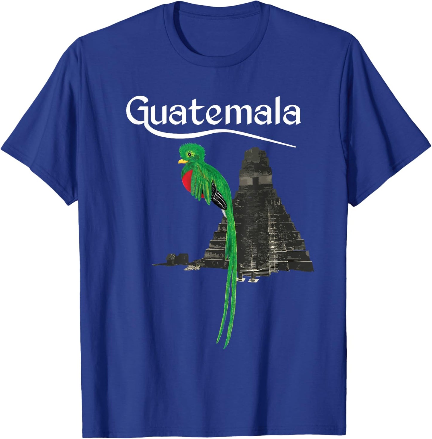 Guatemala Chapin Antigua Quetzal Tikal Peten Maya Guate 502 T-Shirt - T-Shirt | Royal