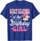 Great Grandma Of The Birthday Girl Farm Cow 1St Bday Girl T-Shirt - T-Shirt | Royal