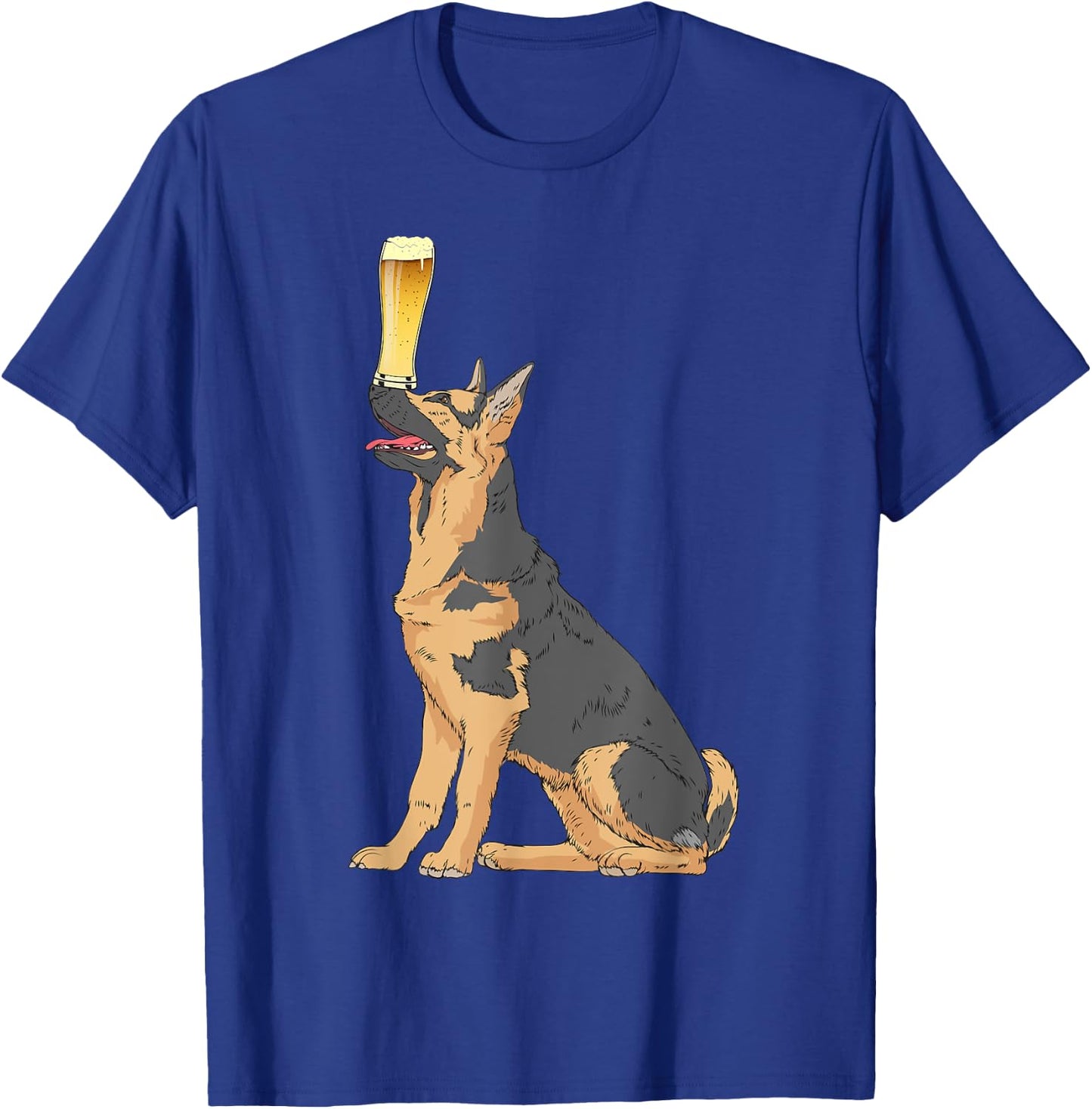 German Shepherd Vintage Dogs Shirt Craft Beer T-Shirt - T-Shirt | Royal