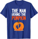 Halloween Man Behind The Pumpkin Cute Pregnancy Announcement T-Shirt - T-Shirt | Royal