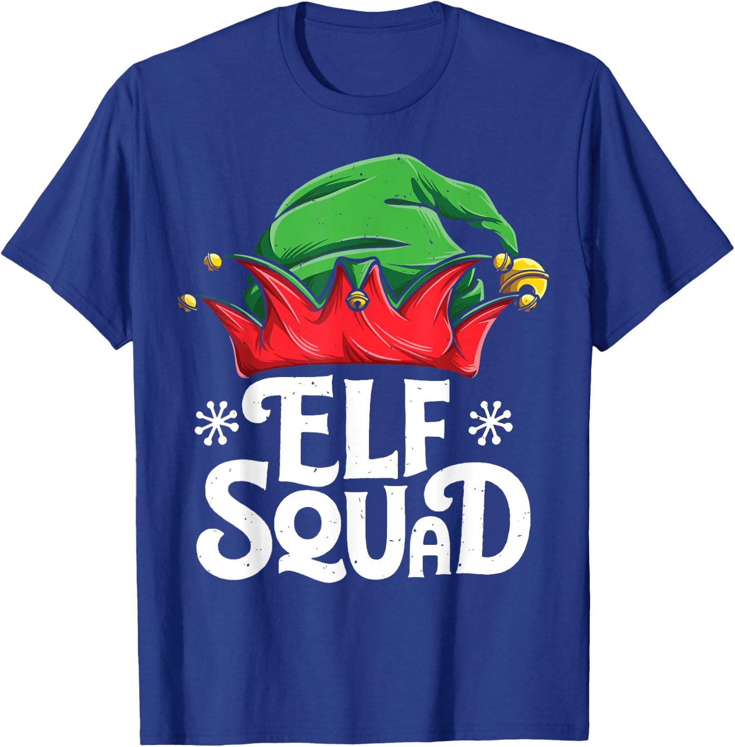 Elf Squad Christmas Funny Elves Family Matching Pyjamas Xmas T-Shirt - T-Shirt | Royal