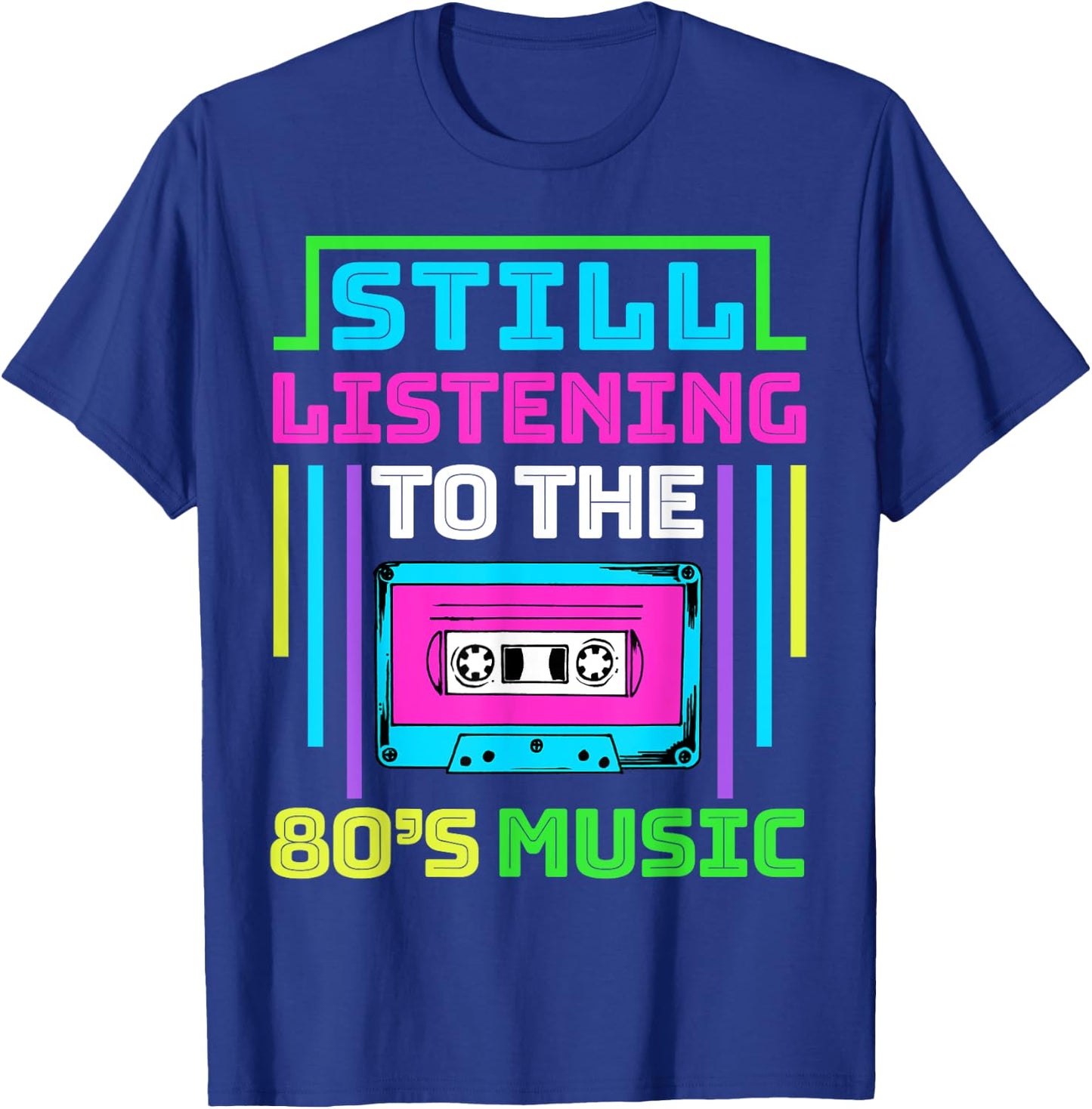 80s Music for a 80s Music Lover T-Shirt - T-Shirt | Royal
