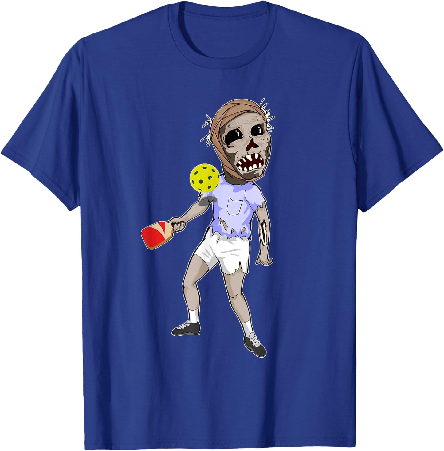 Funny Pickleball Zombie Halloween Gift Shirt T-Shirt - T-Shirt | Royal