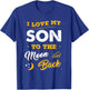 Family Shirt I Love My Son To The Moon And Back Gift T-Shirt - T-Shirt | Royal