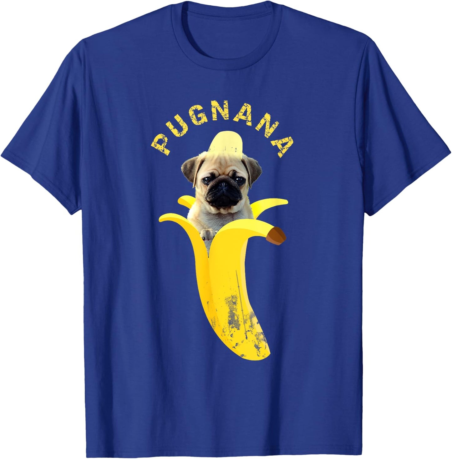 Pugnana , Cute Funny Pug Banana T-Shirt - T-Shirt | Royal