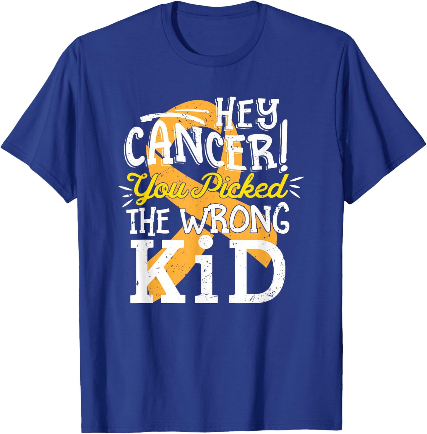 Childhood Cancer Shirt Awareness Survivor Wrong Kid Support T-Shirt - T-Shirt | Royal