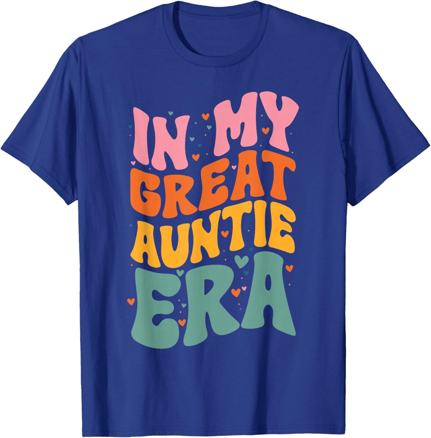 Groovy Retro Great Aunt In My Great Auntie Era T-Shirt - T-Shirt | Royal