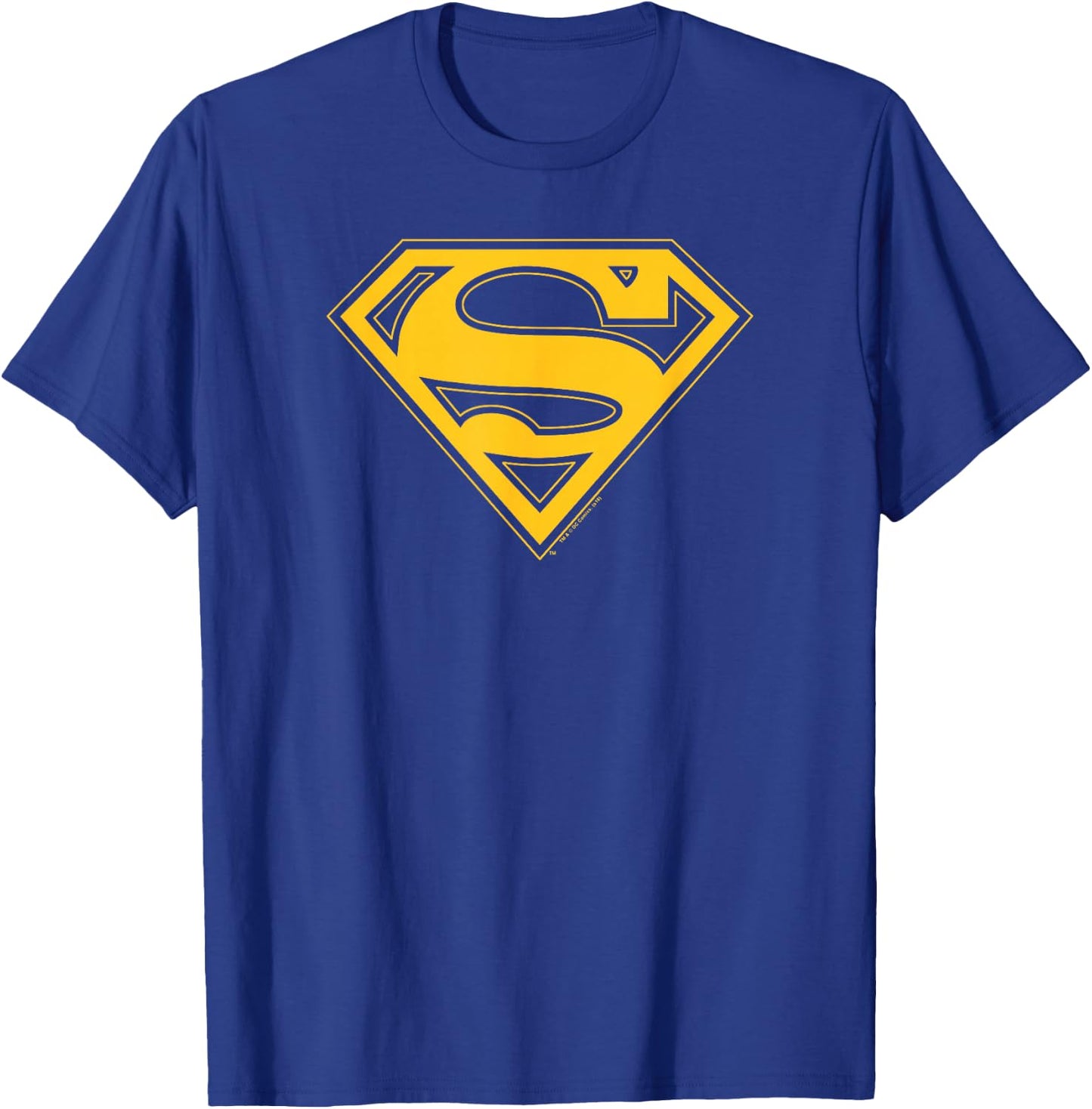 Superman Maize & Blue Shield T-Shirt - T-Shirt | Royal