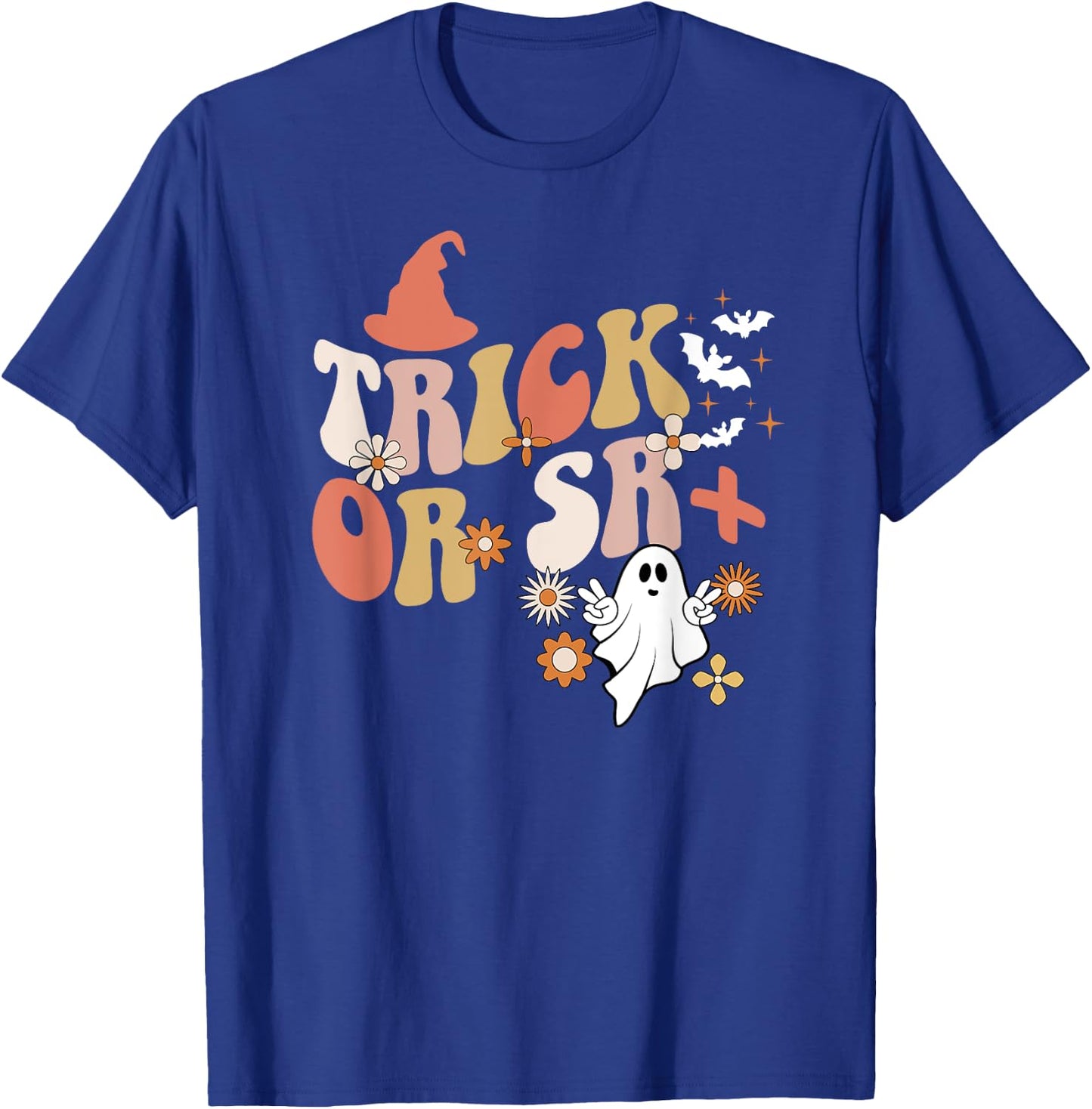 Trick Or SR+ Spooky ABA Therapist Halloween ABA Therapy T-Shirt - T-Shirt | Royal