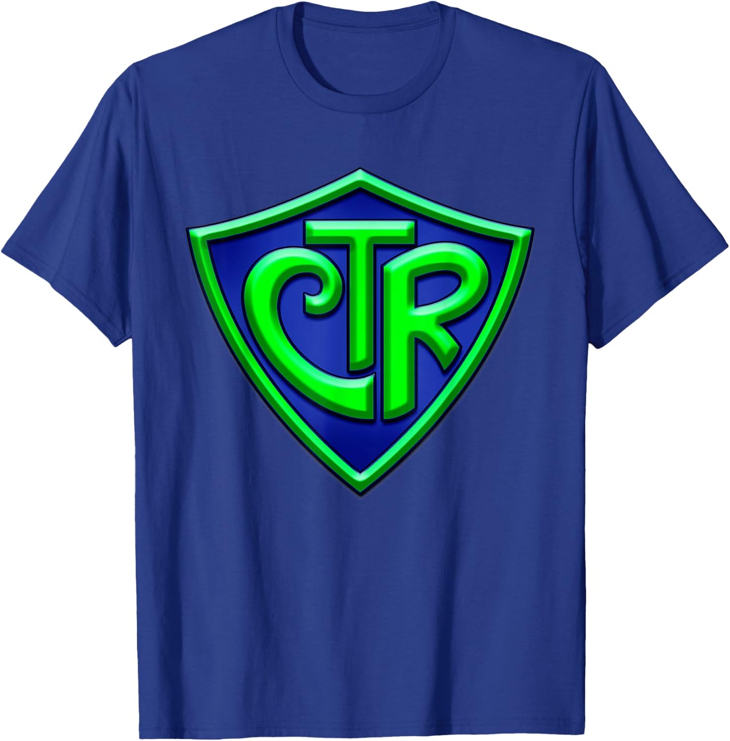 CTR - Choose The Right LDS Mormon - Green/Blue T-Shirt - T-Shirt | Royal