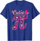 Pi Day Shirt Women Kids Men Toddler Math Teacher Cutie Pi T-Shirt - T-Shirt | Royal
