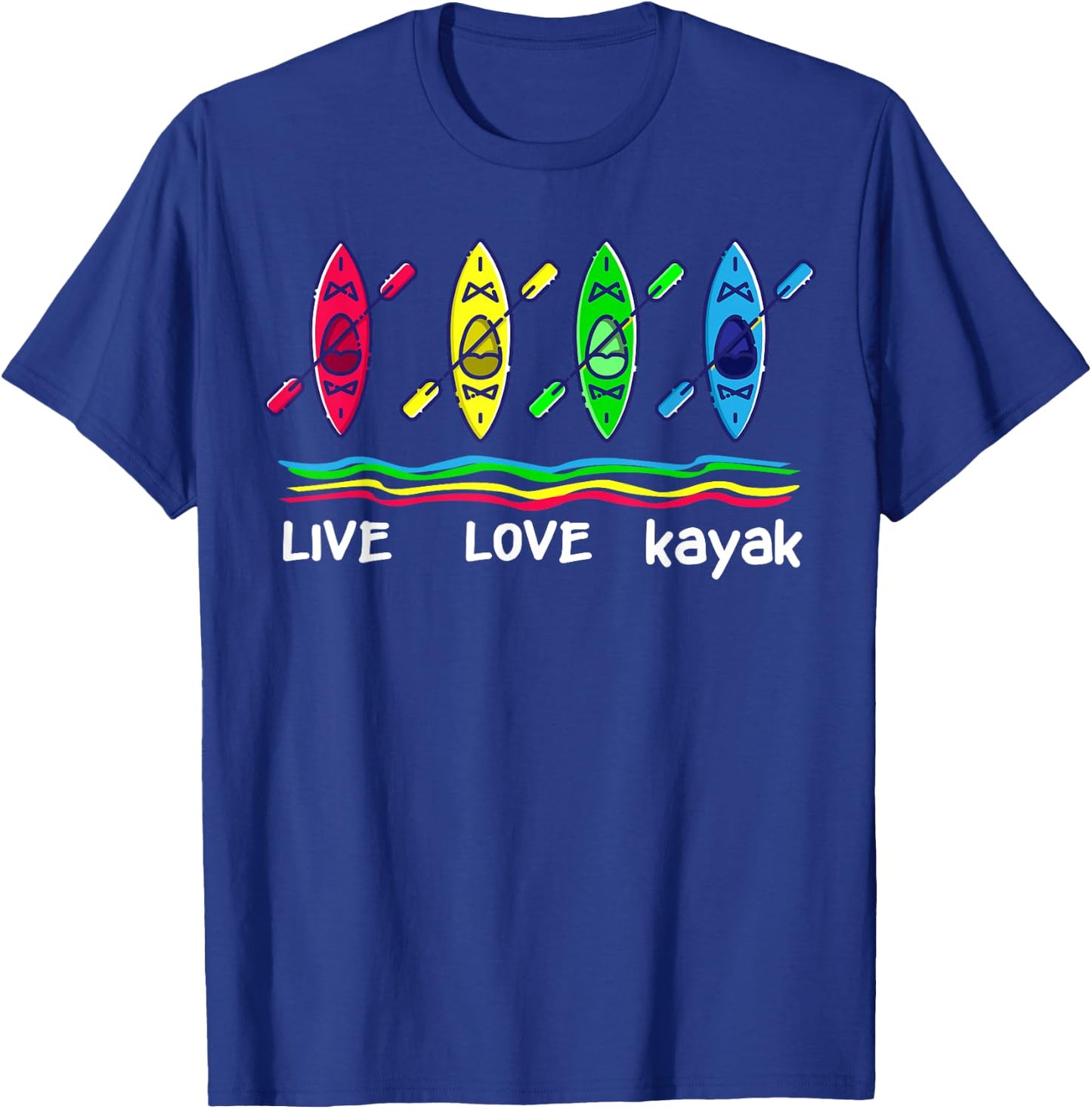 Cool Kayaks Shirt for Outdoor Funny Kayaking Boating T-Shirt - T-Shirt | Royal
