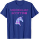 Unicorns Are Scottish Tartan Day Shirt T-Shirt - T-Shirt | Royal