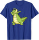 Dabbing Alligator Men Women Kids Gift T-Shirt - T-Shirt | Royal