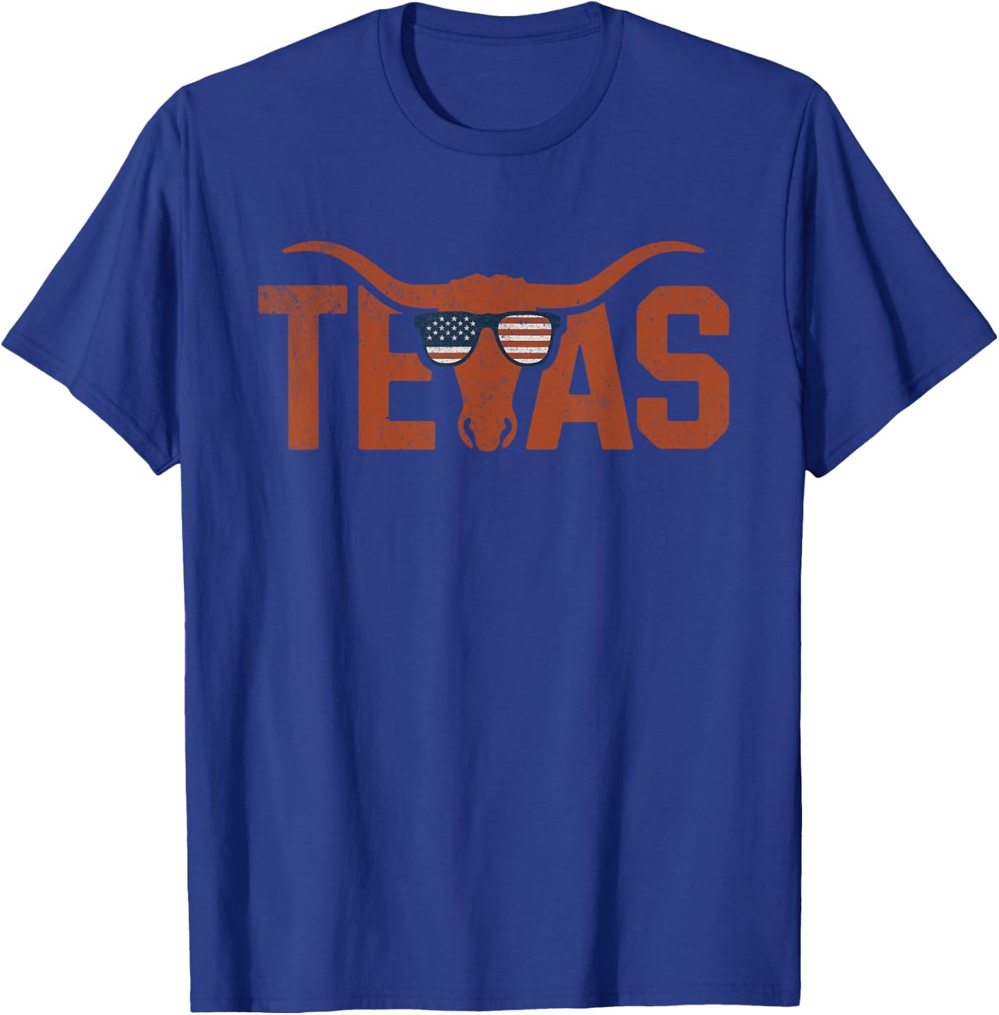 Texas - Gifts Texas Vintage Retro Black Adult T-Shirt - T-Shirt | Royal