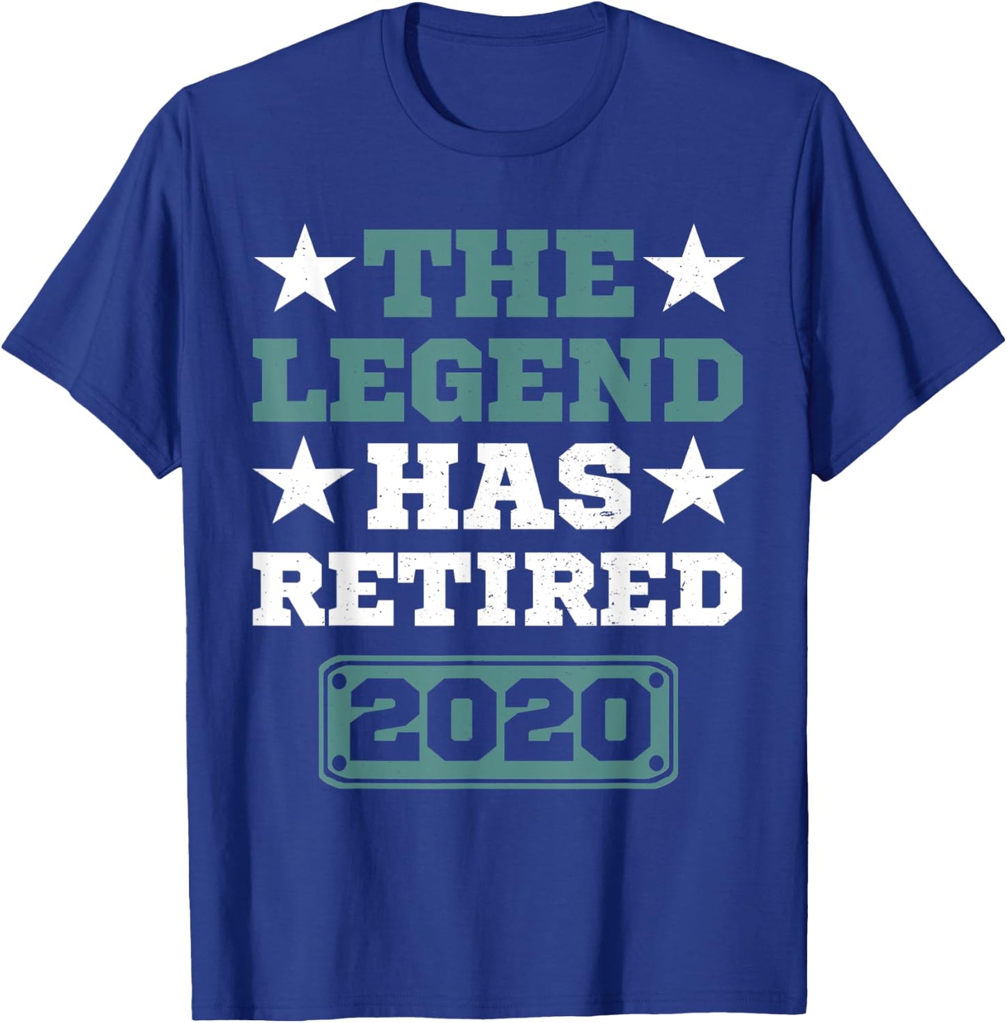Funny Retro The Legend Has Retired 2020 Anymore , Gift T-Shirt - T-Shirt | Royal