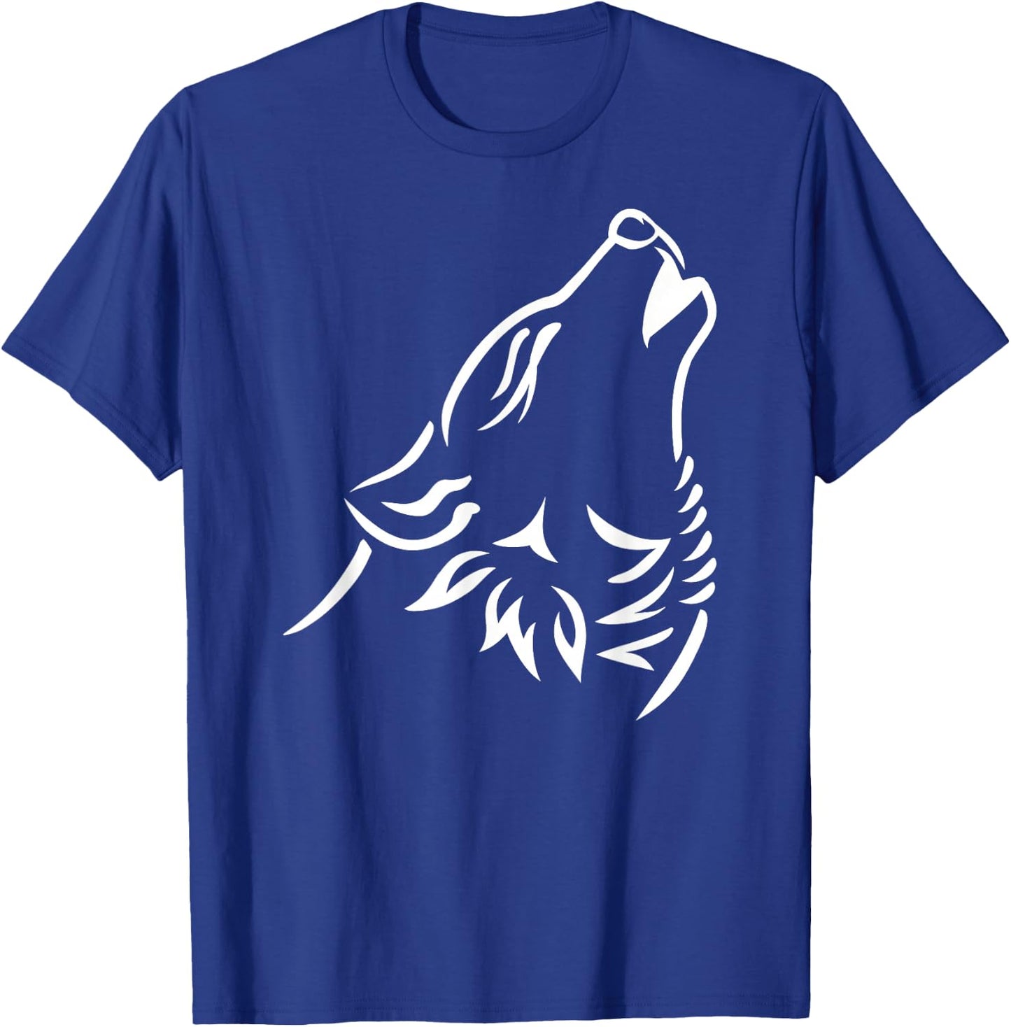 Howling Wolf T-Shirt - T-Shirt | Royal