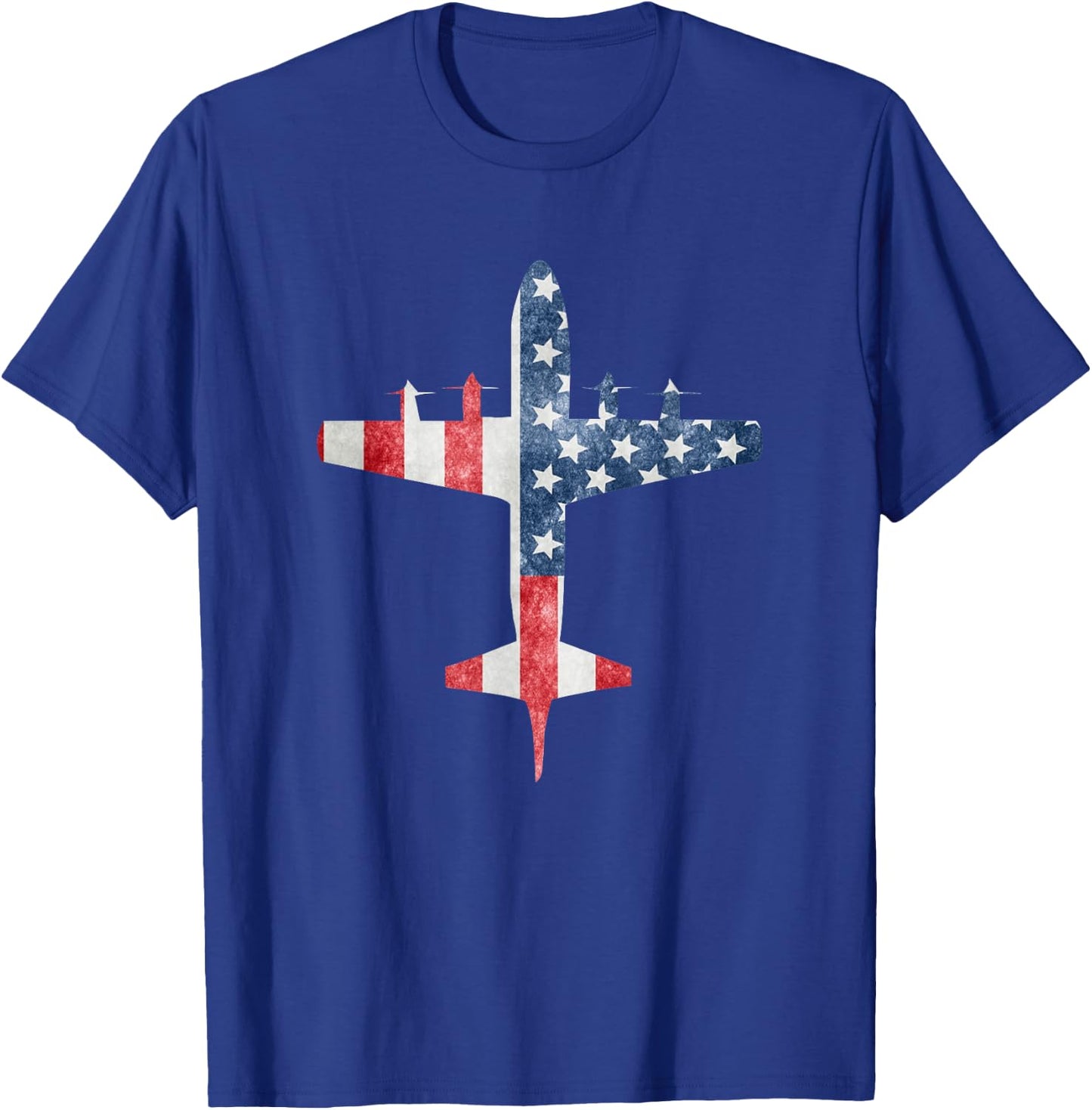 P-3 Orion American Flag Aviation Shirt T-Shirt - T-Shirt | Royal