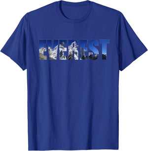 Mount Everest Peak T-Shirt - T-Shirt | Royal