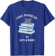 Easily Distracted by Cats & Books - Russian Blue - Book pile T-Shirt - T-Shirt | Royal