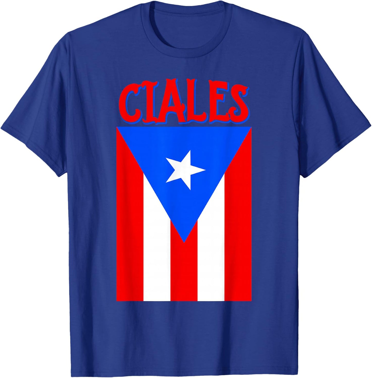 Ciales Puerto Rico Shirt Camisas : Puerto Rican Flag T-Shirt - T-Shirt | Royal