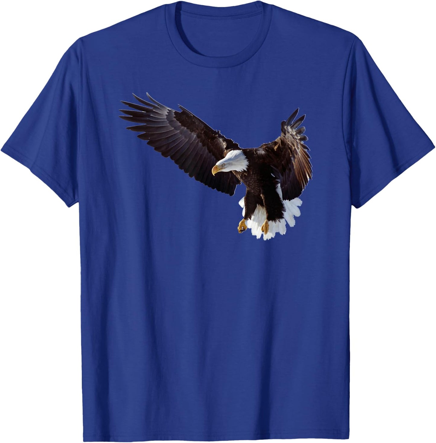 Lovely American Bald Eagle In Flight Photo Portrait T-Shirt - T-Shirt | Royal