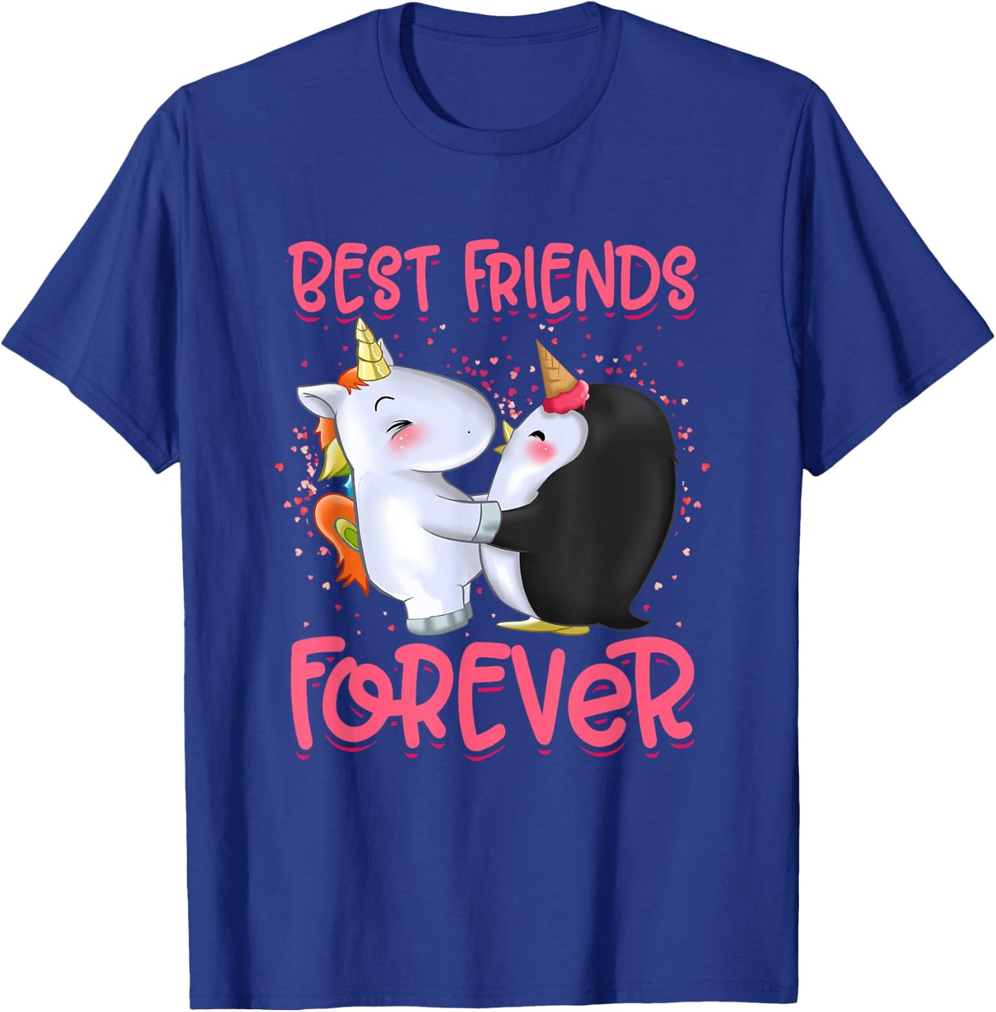 Girls Unicorn Clothes Dress Penguin Outfit Stuff Gift BFF T-Shirt - T-Shirt | Royal