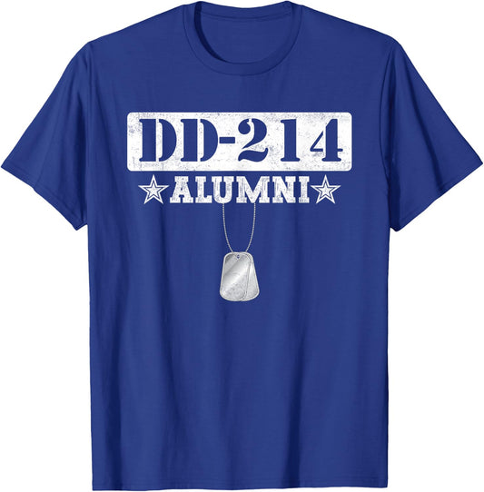 DD-214 Alumni Veterans Patriotic US American Army T-Shirt - T-Shirt | Royal