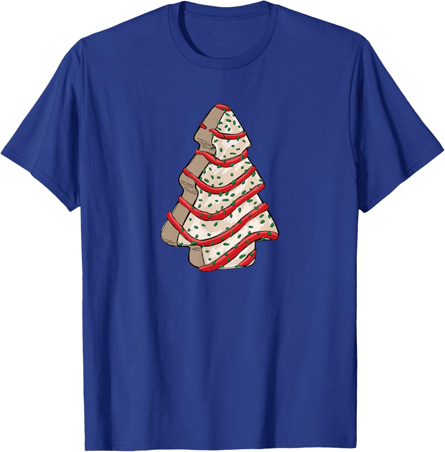 Christmas Tree Frosting Frosted Cake Debbie Snack T-Shirt - T-Shirt | Royal