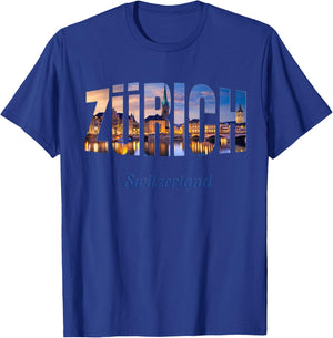 Zurich Switzerland T-Shirt - T-Shirt | Royal