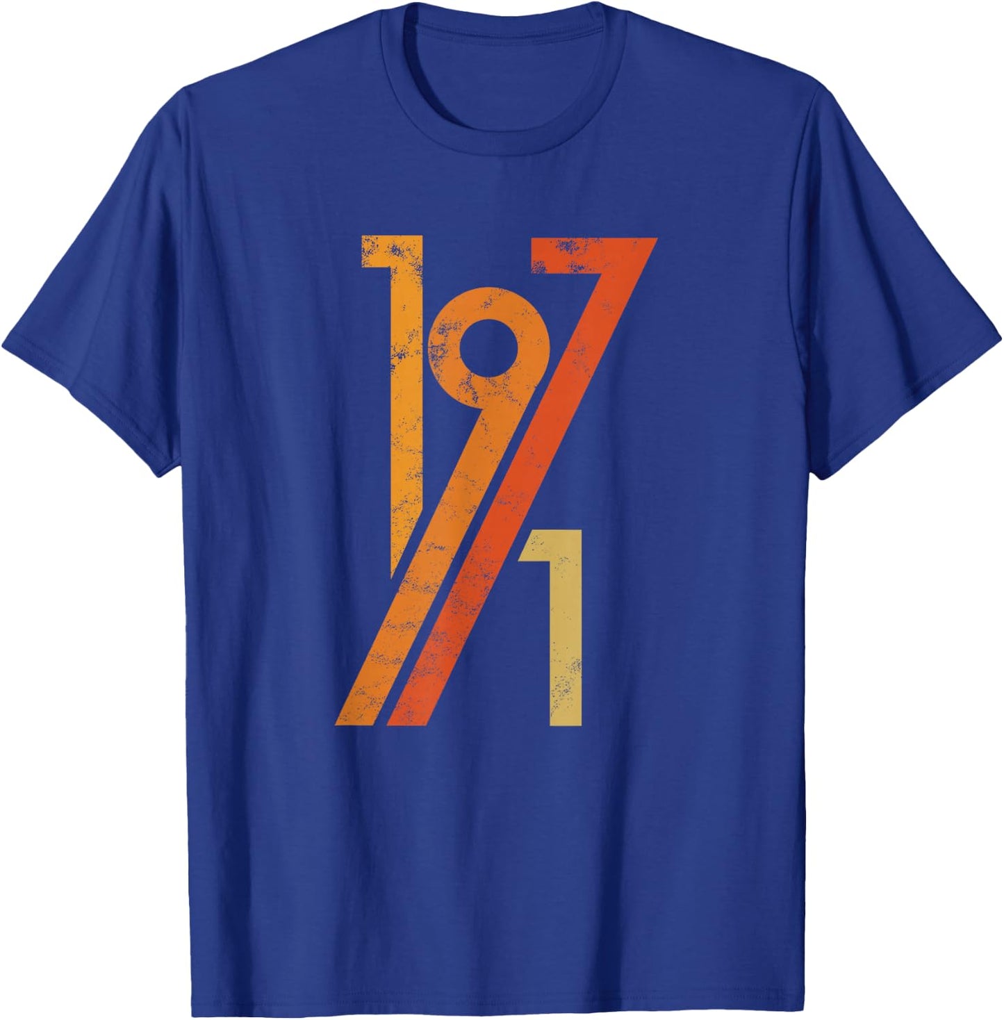 Birthday Vintage 70s Style 1971 T-Shirt - T-Shirt | Royal