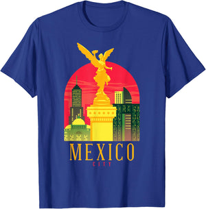 Mexico City Angel of Independence Statue Souvenir T-Shirt - T-Shirt | Royal