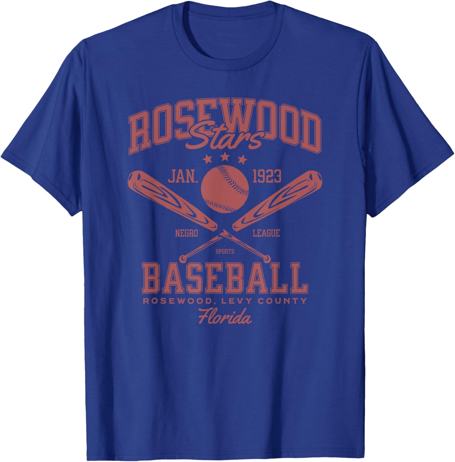 Negro League Baseball Rosewood Satrs 1923 Vintage T-Shirt - T-Shirt | Royal