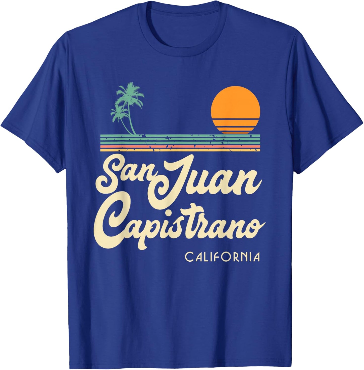 Vintage San Juan Capistrano California Light T-Shirt - T-Shirt | Royal
