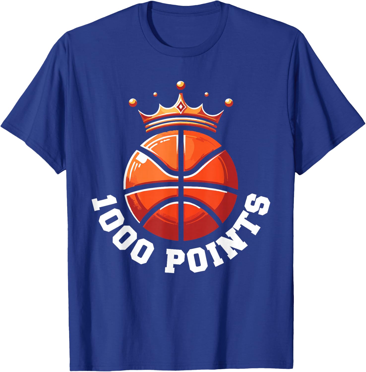 1000 Points Basketball Scorer High School Basketball Player T-Shirt - T-Shirt | Royal