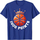 1000 Points Basketball Scorer High School Basketball Player T-Shirt - T-Shirt | Royal