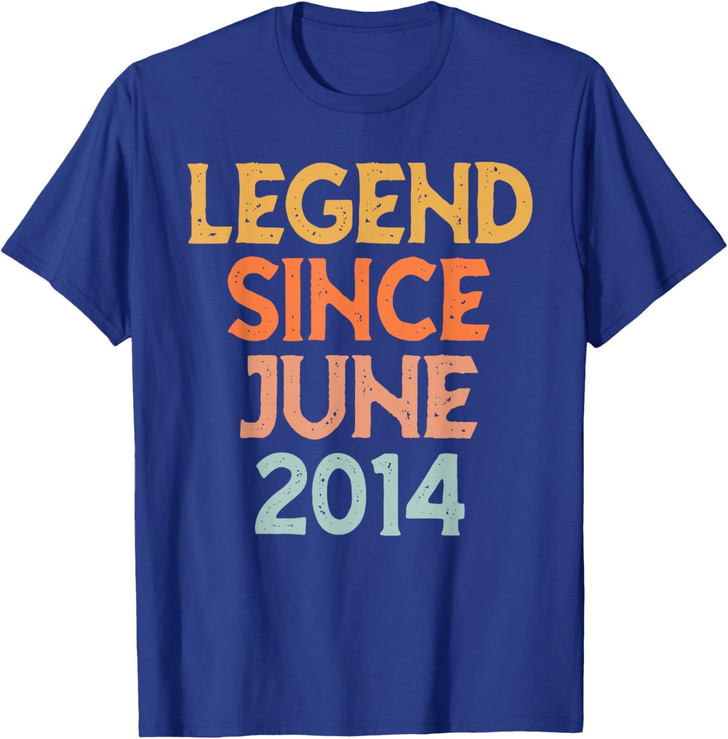Vintage 2014 Women 12 Year Old June 12th Birthday T-Shirt - T-Shirt | Royal