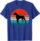 Boxer Dog Retro Vintage 70s 80s Silhouette Breed Gift T-Shirt - T-Shirt | Royal