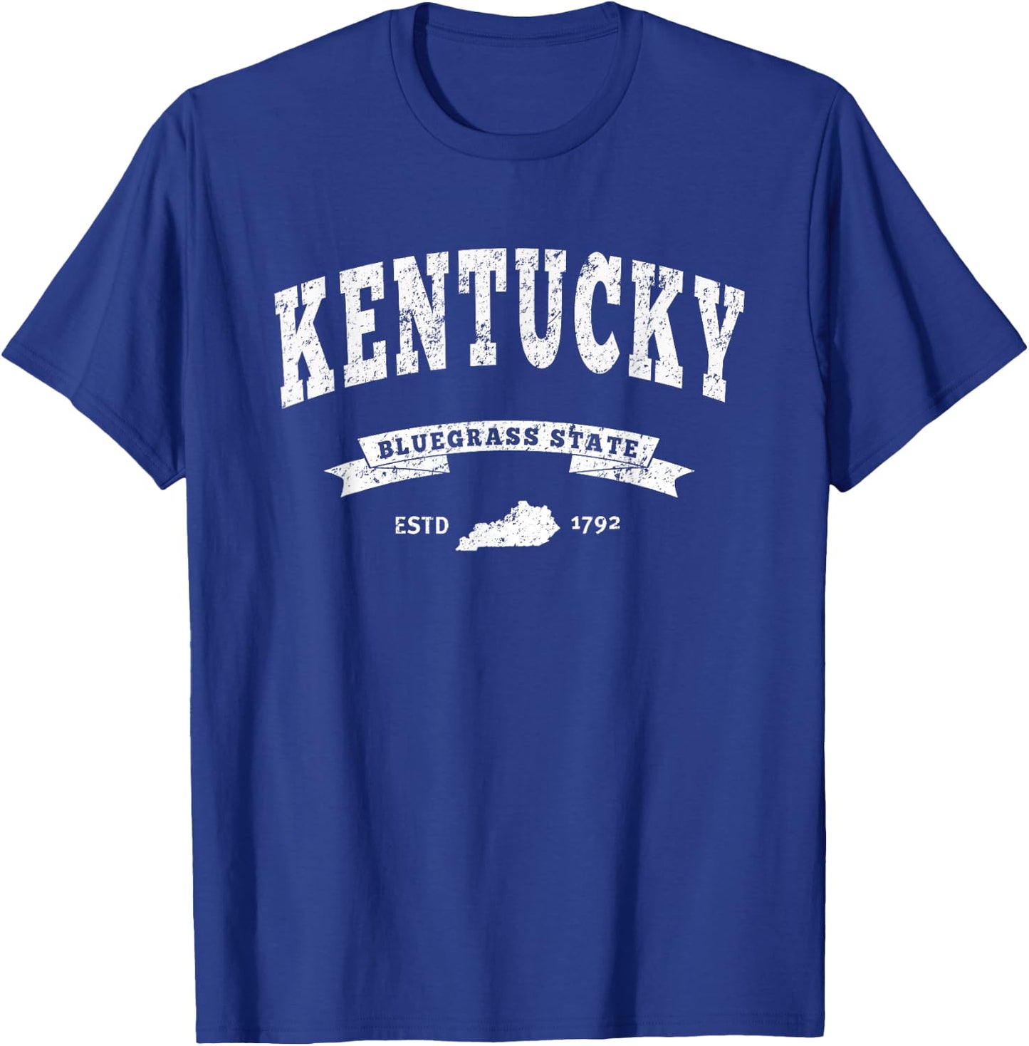 Vintage Kentucky Shirt Distressed - KY Bluegrass State T-Shirt - T-Shirt | Royal