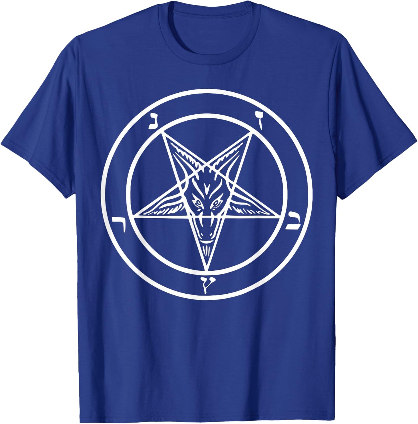 Baphomet T Shirt Pentagram Shirt Men Inverted Pentagram T-Shirt - T-Shirt | Royal