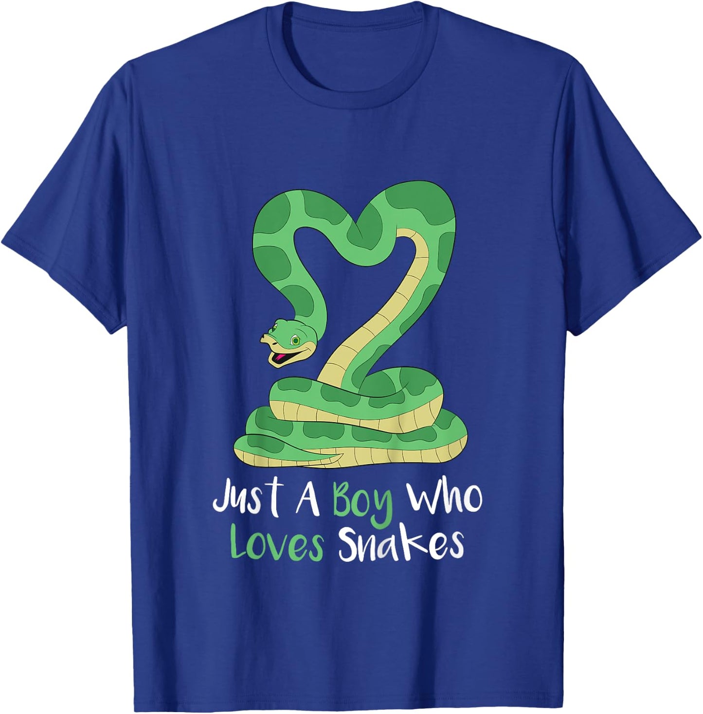 Kids Cute Snake | Gift Toddler Girls Boys | Boa Constrictor T-Shirt - T-Shirt | Royal