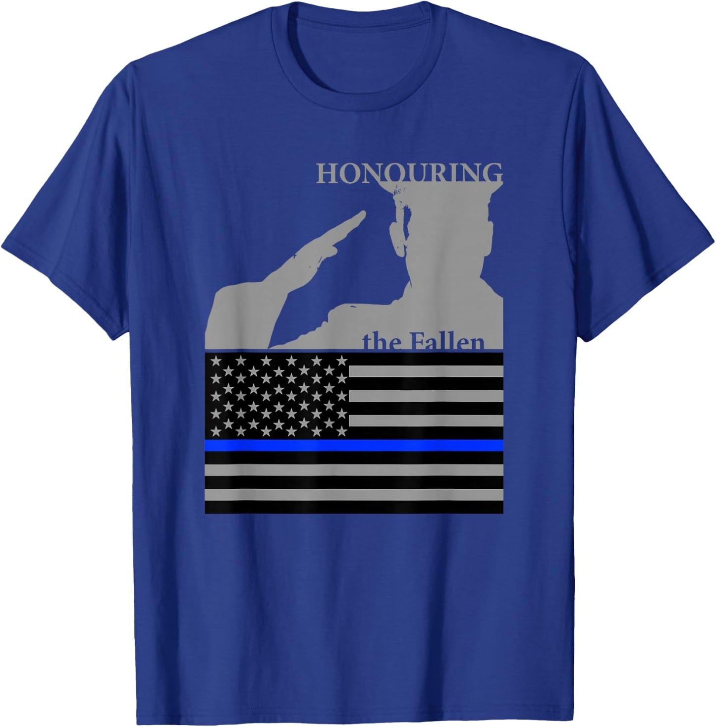 Police Officers Memorial Day | Honoring the Fallen T-Shirt - T-Shirt | Royal