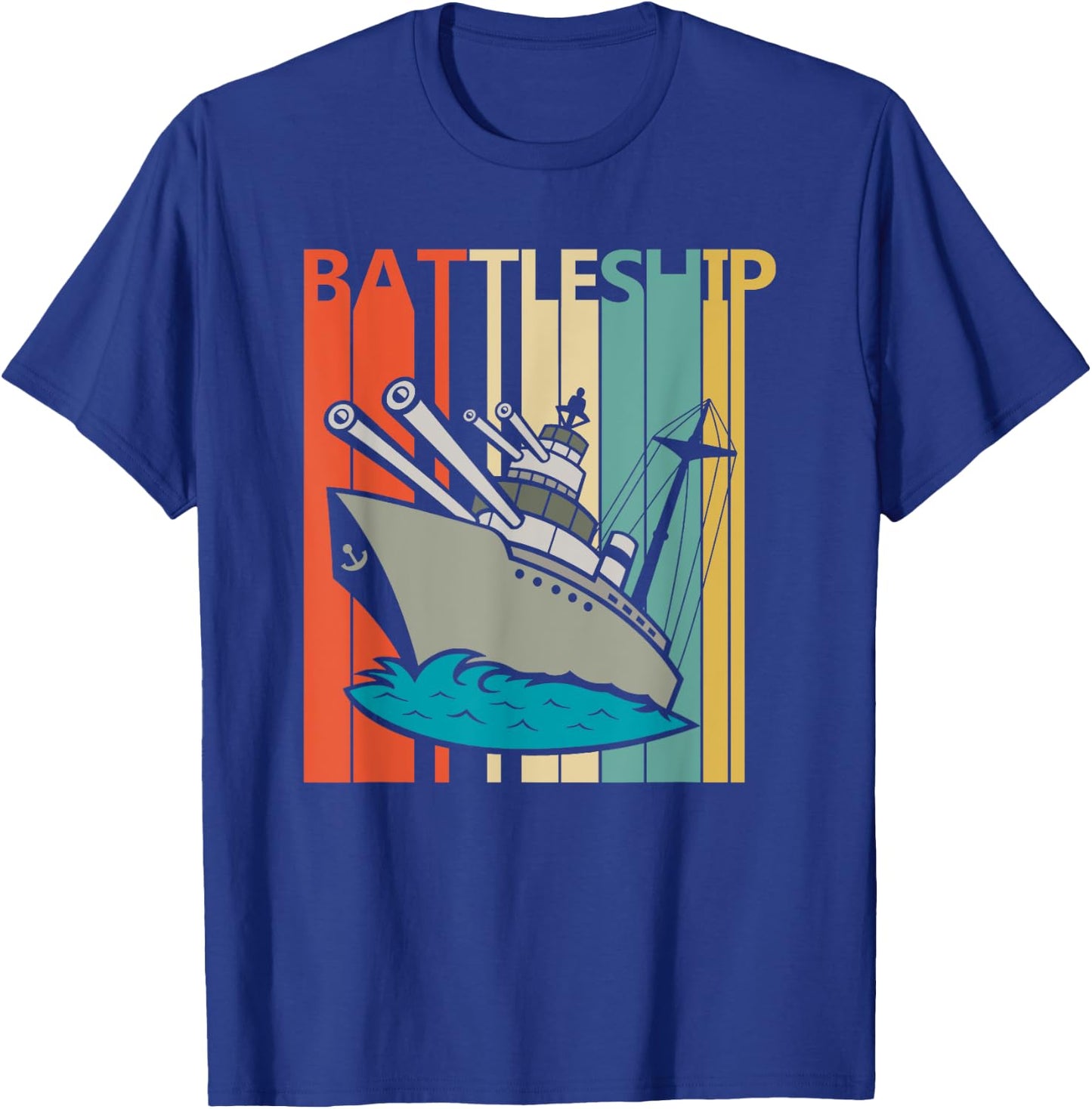 Vintage Battleship - Armored Warship Shirt T-Shirt - T-Shirt | Royal
