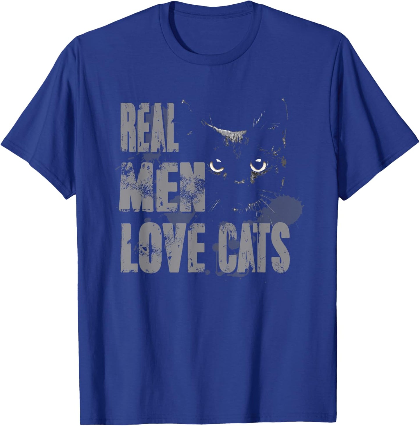 Real Men Love Cats T Shirt Awesome Cats Lover T-Shirt - T-Shirt | Royal