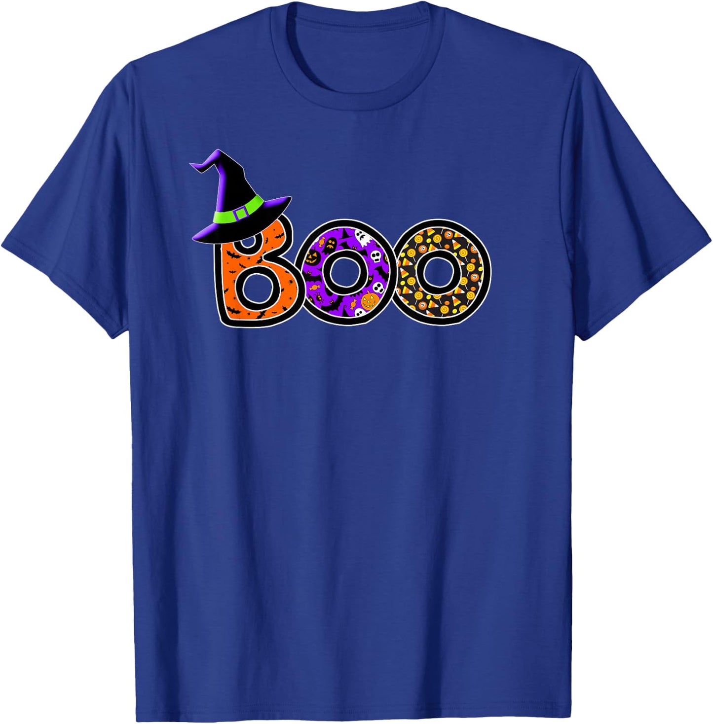 Halloween Trick Treat Boo T-Shirt - T-Shirt | Royal