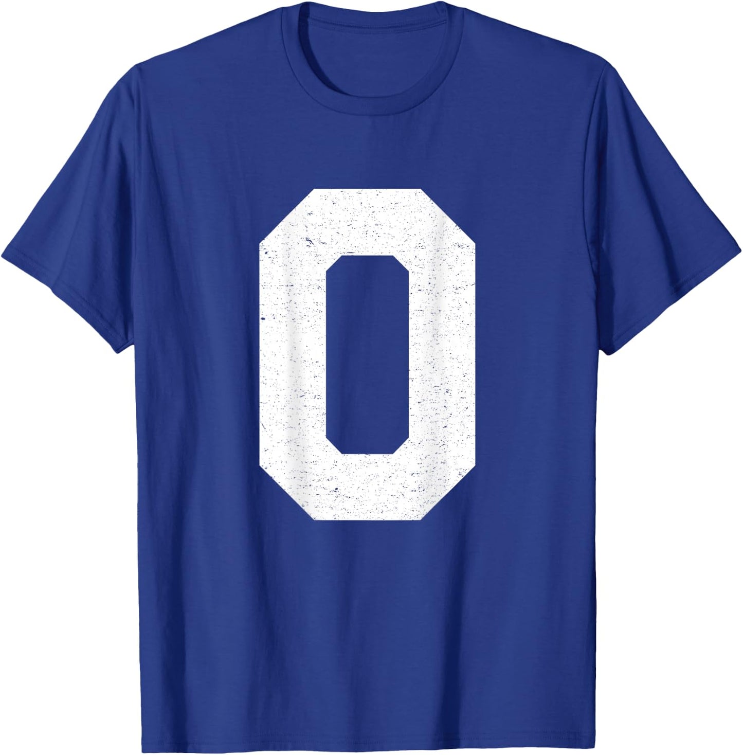 #0 Jersey Uniform Varsity Sports Number T-Shirt - T-Shirt | Royal